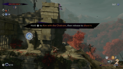 Use your Chakram - Prince of Persia The Lost Crown