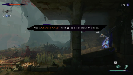 Use a Charged Attack on the Vines - Prince of Persia The Lost Crown