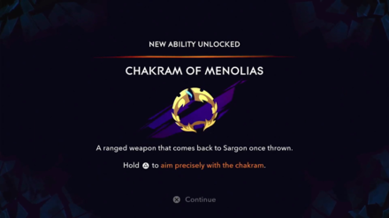 Prince of Persia The Lost Crown - Chakram of Menolias