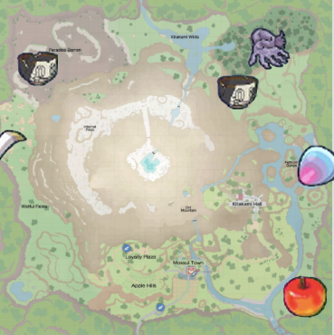 Kitakami Evolution Item Map