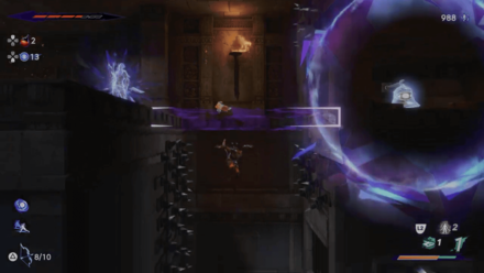 Prince of Persia The Lost Crown shooting the bell in the spiked area