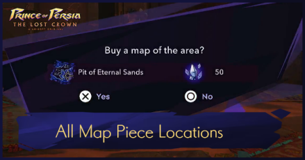 Prince of Persia The Lost Crown - All Map Piece Locations