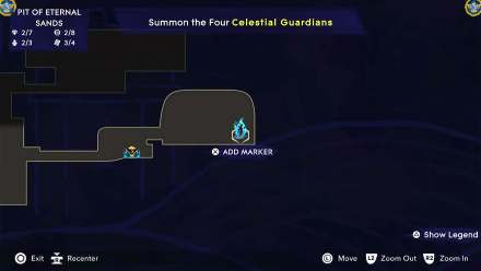 Pit of Eternal Sands Amulet Holder Map Location- Prince of Persia: The Lost Crown