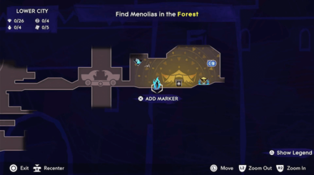 PoP - Horned Viper Amulet Map View Image