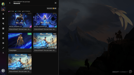 Ubisoft Connect Rewards Menu