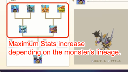 Dragon Quest Monsters The Dark Prince - Monster Lineage Affects Stats.PNG