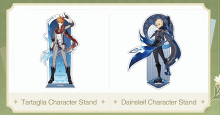 Genshin - Tartaglia and Dainsleif Character Stands