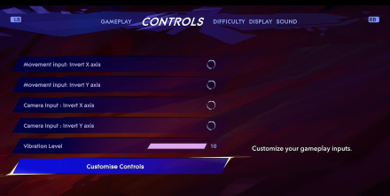 Customize Controls - Prince of Persia The Lost Crown