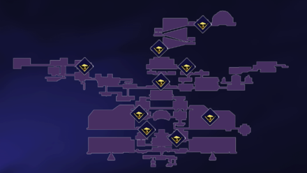 PoP The Lost Crown - Upper City Wak-Wak Tree Locations Map