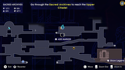 Ingot Location Sacred Archives Map 1