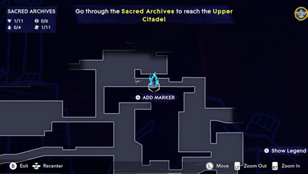 PoP - Sacred Archives Map Map View Image