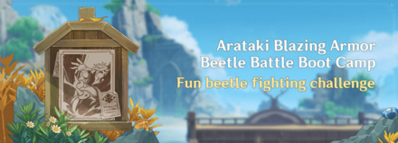 Genshin - Arataki Blazing Armor Beetle Battle Boot Camp