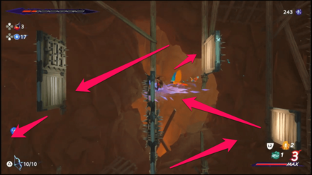 Wall Jump Above and Make Your Way Left