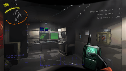 Lethal Company - Player in Ship