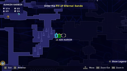 Moon Piece Location 2 - Sunken Harbor Map