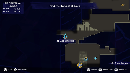 Moon Piece Location 3 - Pit of Eternal Sands Map