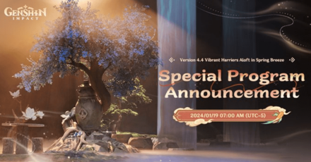 Genshin - 4.4 Livestream Announcement
