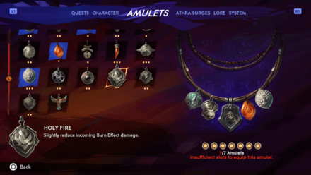 Return 5 More Sand Jars for a Holy Fire Amulet