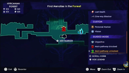 Paths Map - Prince of Persia: The Lost Crown