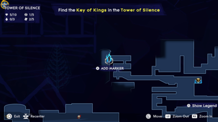 Moon Piece Location 4 - Tower of Silence Map
