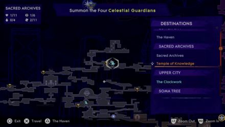 Fast Travel Sacred Archives Map 2