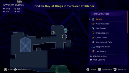 Wak-Wak Tree Tower of Silence Map 1