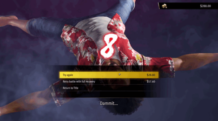 LAD Infinite Wealth - Game Over Screen