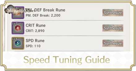 Speed Tuning Guide - MementoMori