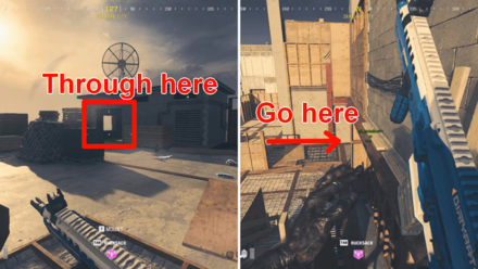 Modern Warfare 3 - Enter the room and go down through the stairs