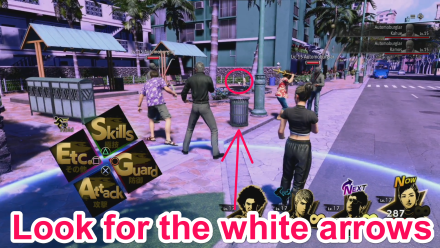 Like a Dragon Infinite Wealth - White Arrow Over Item