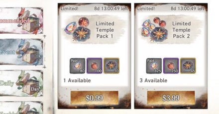 limited-time event packs