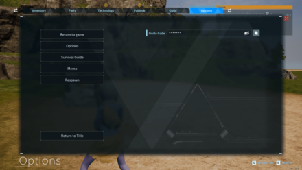 Palworld - Set Up an Invite Code