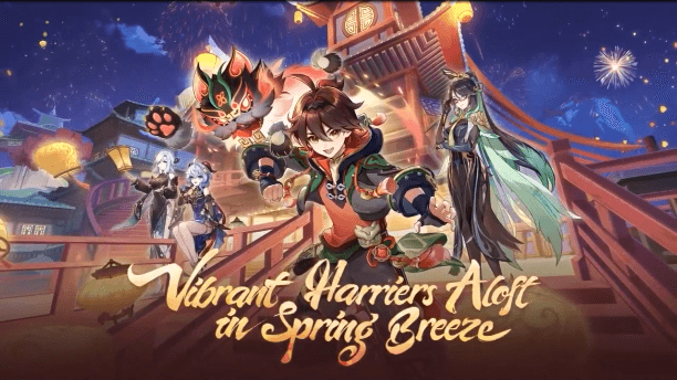 Genshin - Lantern Rite 2024 - Vibrant Harriers Aloft in Spring Breeze