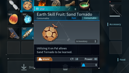 Palworld - Skill Fruit in Inventory