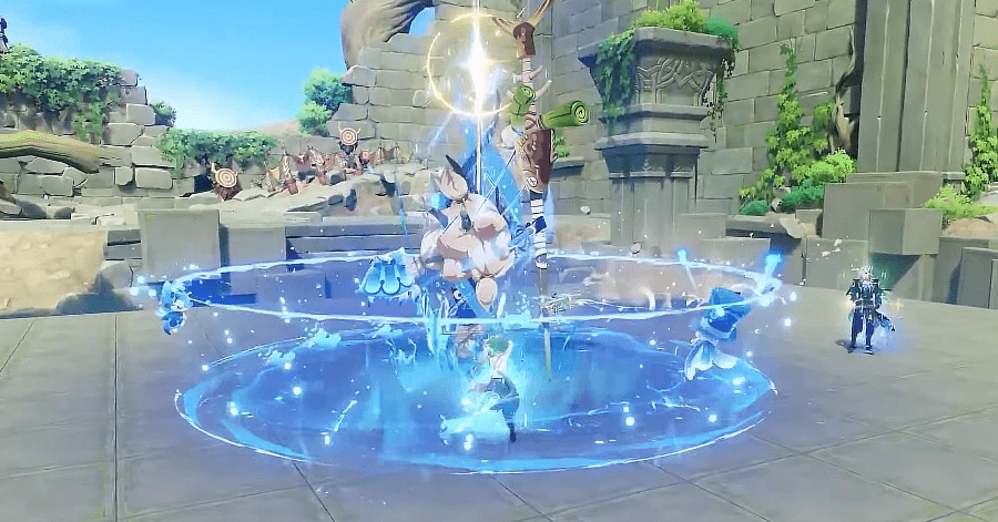 Genshin Impact - Journey Through Hilinigmatic Terrain - Defeat the Large Samachurl