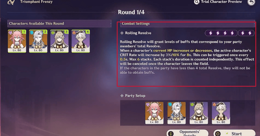 Genshin Impact - Triumphant Frenzy Event - Manage the Character