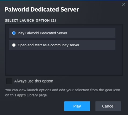 Palworld - Steam Dedicated Server