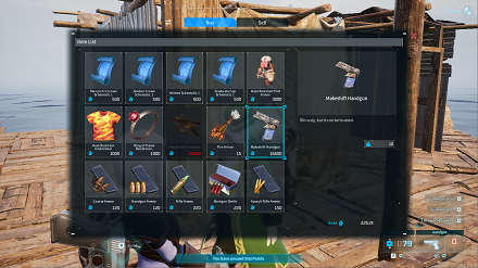 Palworld - Buy Gun at Merchant