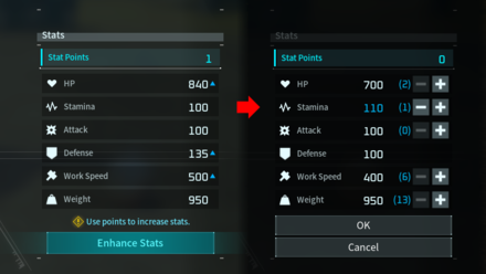 Palworld - Enhance the Stamina Stat