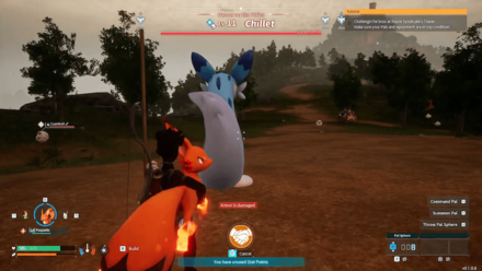 Palworld Hit Chillet from Behind With Huggy Fire.png