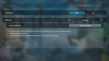 Palworld - Default Settings
