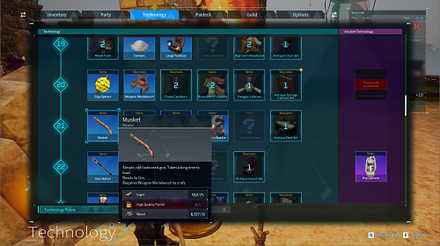 Palworld - Musket Technology Tree