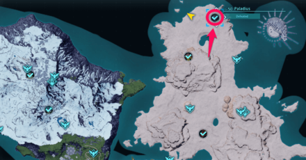 Palworld - Paladius Map Location