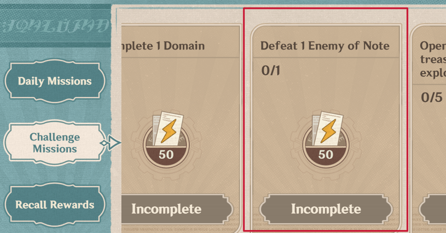 Genshin - Challenge Mission in Lean, Mean, Cleaning Machine! Event