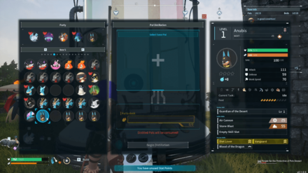 Palworld - Selecting Base Pal for Distillation