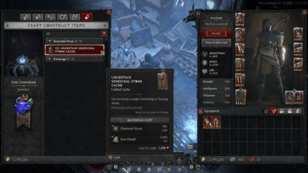 D4 - Crafting Seneschal Stone Caches