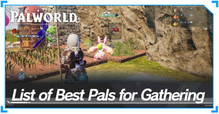 Palworld - List of Best Base Pals for Gathering Top Banner