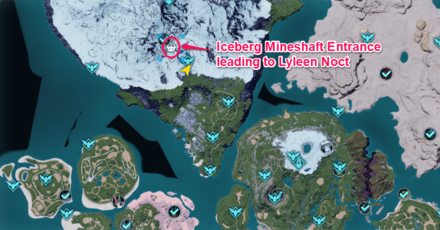 Palworld - Lyleen Noct Map Location