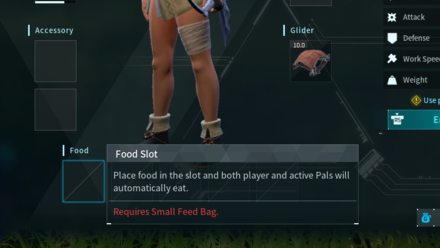 Palworld - Inventory Food Slot
