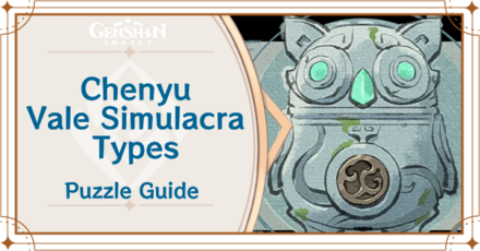 Genshin Impact - Chenyu Vale Simulacra Types and Puzzle Guide